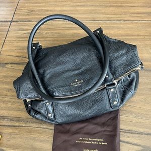 Black Kate Spade leather bag
